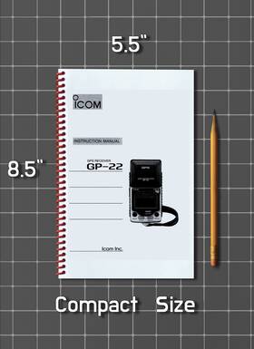 Icom Gp-22 Instruction Manual User Guide How-to 108 Page Half Size 5.5x8.5