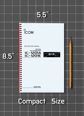 Icom Ic-1201a And Ic1201e Instruction Manual How-to 41 Pg Half Size 5.5x8.5
