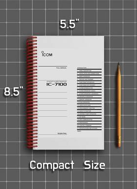Icom Ic-700 3 In 1 Manual Guide 396 Pages Half Size 5.5x8.5