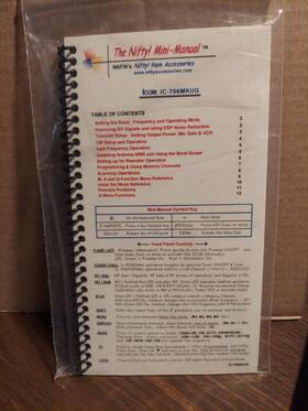 Ic-706mk11g Icom Nifty Mini Manual New