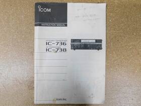 Ic-738 Icom Ic-736/ic-738 Instruction Manual Ic-736 Hf Transceiver Original
