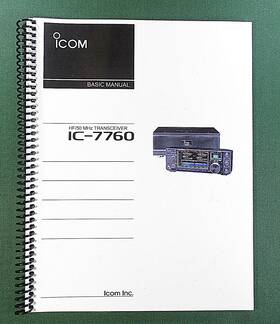 Ic-7760 Icom Basic Instruction Manual Full Color And Protective Covers