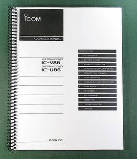 Ic-v86 Icom Ic-u86 Manual 53 Pages And Protective Covers