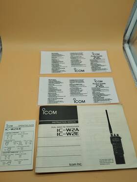 Ic-w2a Icom Ic-w2e / Manual And W2a/e Operating Guide Two W2a Pocket Guides