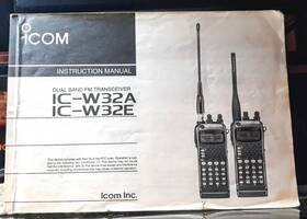 Ic-w32a Icom Ic-w32 Ic-w32a/e Original Paper Instruction Manual In Very Good Condition