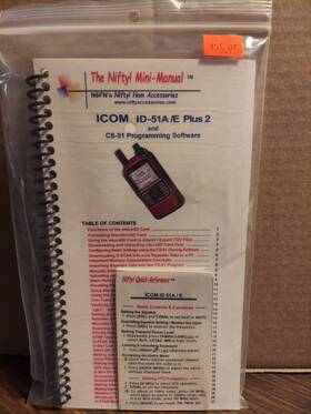 Id-51a Icom Id-51d Nifty Mini-manual And Quick-reference Card Id-51a/e Plus2 New