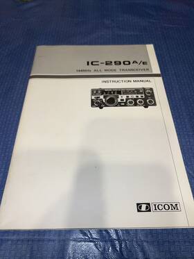 Ic-290 Icom Oc-290 A/e Instruction Manual Original With Fold Out Schematic Very Nice