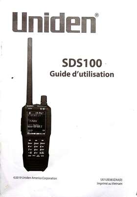Sds100 Icom Spanish Scanner Original Instruction Manual