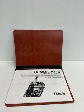 Vl-1180 Icom Very Good Genuine Original Ic-02a/at/e 2 Meter Fm Transceiver Manual