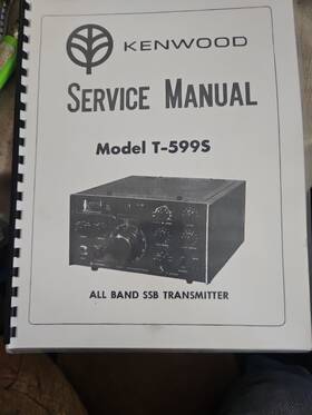 Kenwood R-599s Service Manual With 11x17 Inch Schematic And Protective Covers
