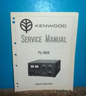Tl-922 Kenwood Linear Amplifier Service Manual Very Good Cond 1977 Original