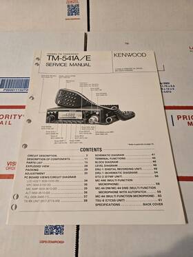 Kenwood Tm-541a Tm-541a/e Service Manual Original