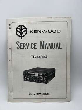 Tr-7400 Kenwood Service Manual Original Oem