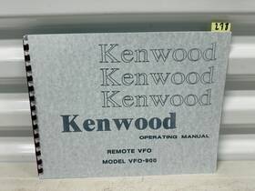 Vfo-900 Kenwood Operating Manuals Remote Vfo Model Instruction Book