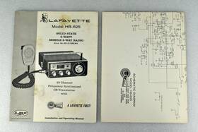 Lafayette Hb-625 Cb Transceiver 99-31486wx Operating Manual And Schematic