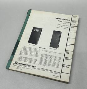 68p81046a45 Motorola 1967 Private Line Base Station Two-way Fm Radio Manual Gm
