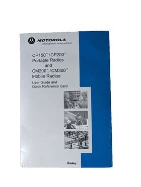 Hkln4220a Motorola User Guide Cd And Quick Reference Cards For Cp150/cp200 Cm200/cm300
