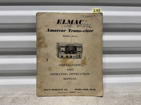 Af-67 Multi Elmac Amateur Trans-citer Radio Receiver Operating Instruction Manual