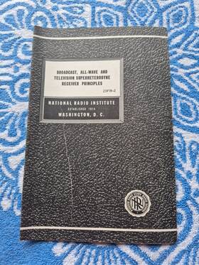 National 23rf-2 Radio Institute Broadcast All Wave And Television Superheterodyne Receive