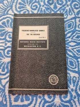 National 34fr-1 Radio Institute Frequency-modulated Signals The F.m. Receiver