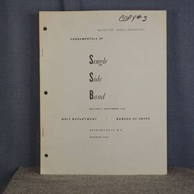93271 Navy Dept Bureau Of Ships Fundamentals Single Sideband By Collins Radio