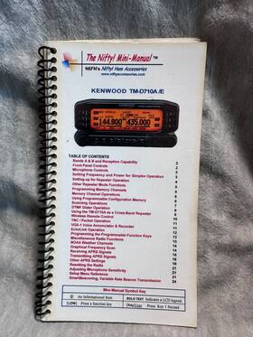 D710a Nifty Mini Manual Kenwood Tm D710a/e - Used