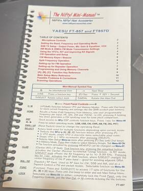 Yaesu-ft857d Nifty Mm-ft857d Ft-857 Quick Reference Guide