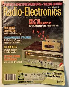 Radio-electronics 070989341401 Magazine Programmable Tv Games Atari Cb Circuits Jan 1979