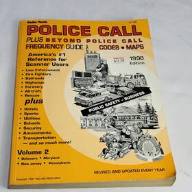 Radio Shack 040293103736 Police Call Guide 1998 Edition Volume 2 For De Md Nj Pa