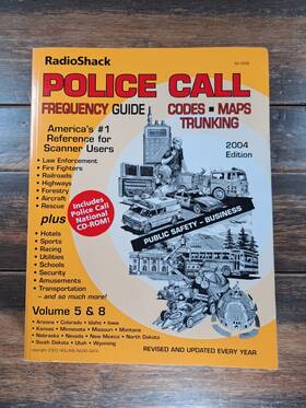 Radioshack 040293158392 Police Call Frequency Guide 2004 Edition Volume 5 And 8 With Cd