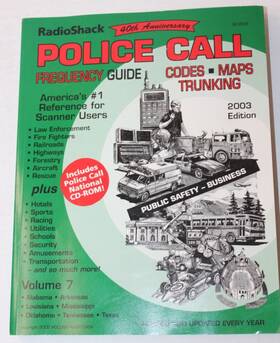 Radioshack 040293158415 Radio Shacks Police Call Frequency Guide 2003 Volume 7 Alabama Texas Oklahoma