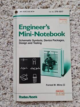 276-5017 Radioshack Vintage Archer Radio Shack Engineers Mini Notebook Forest M Mims Iii