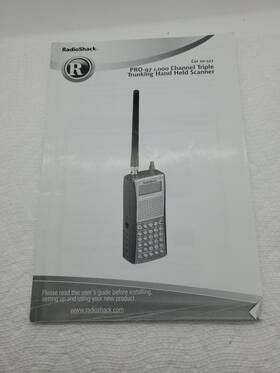 20-527 Radioshack Pro-97 Cat 1000 Channel Triple Trunking Scanner Manual