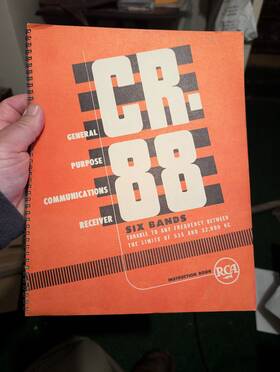 Cr-88 Rca Cr88 Communication Receiver Original Instructions Manual