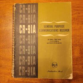 Cr-91a Rca Original Communication Receiver Manual