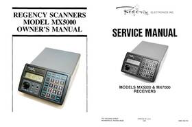 Regency Mx-5000 Base Scanner Owners Instruction Manual And Service