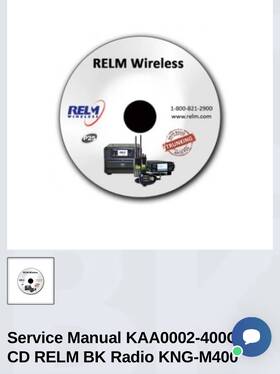 Kaa0002-400 Relm M400 Kng-m400 Service Manual Cd Bk Radio