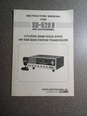 Sb-520d Robyn Am/sbb Base Station Transceiver Instruction Manual Complete