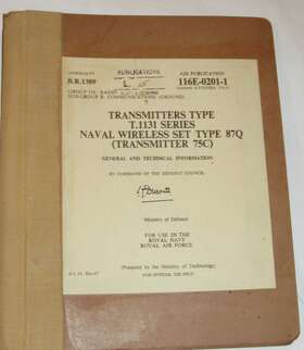 Royal Navy Royal Air Force T.1131 Vtg 1967 Transmitters Type General And Technical Information Book Pictures