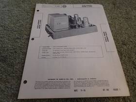 Sams A-340a Photofact Altec-lansing Model Power Tube Amplifier