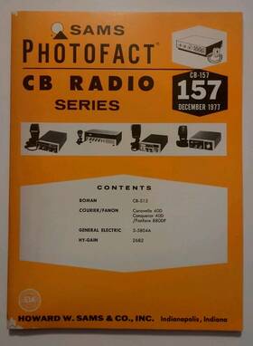 Vol.157 Sams Cb-157 Photofact Cb Radio Series Manual May 1977