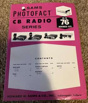 Cb-76 Sams Photofact Cb Radio Series November 1975 Cb-76 Sams Photofact Cb Radio Series November 1975