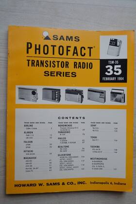 Tsm-35 Sams Photofact Transistor Radio Series 1964. 37-39 42 45 46. You Choose