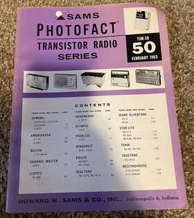 Tsm-50 Sams Photofact Transistor Radio Series February 1965