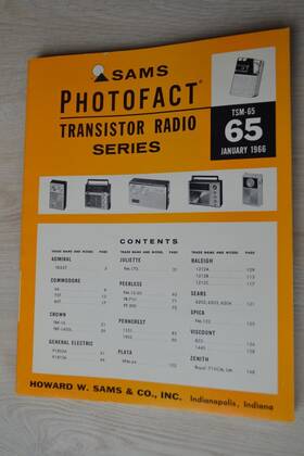 Tsm-65-72 Sams Tsm-65 Photofact Transistor Radio Series 1966. 75 77. You Choose