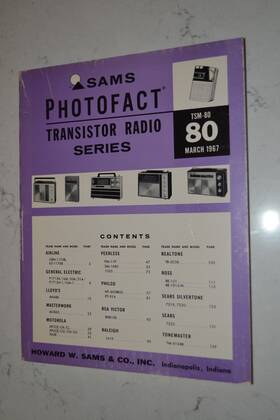 Tsm-85 Sams Tsm-80 Photofact Transistor Radio Series 1967. Tsm-83 Tsm-85. You Choose