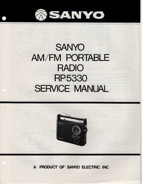 Sanyo Wm-1050 Rp 5330 Am/fm Portable Radio Service