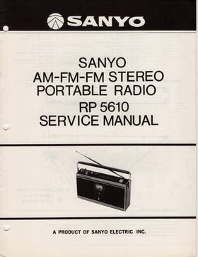 Sanyo Wm-268 Rp 5610 Am/fm/weather-matic Portable Radio Service