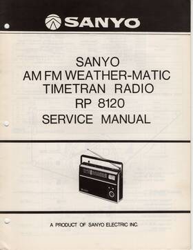 Sanyo Wm-471 Rp 8120 Am/fm/weather-matic Timetran Radio Service