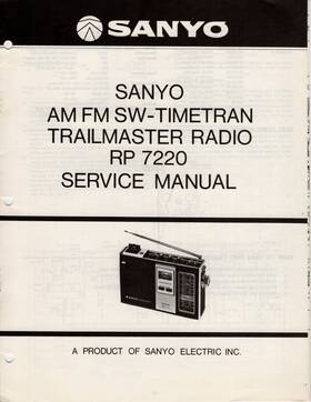 Sanyo Wm-481 Rp 7220 Am/fm/weather-matic Portable Radio Service